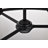 Aridna - 6 Light Chandelier - Matte Black with Satin White Glass