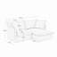 Canapé modulaire 2 places avec repose-pieds convertible, siège large et profond en forme de L avec housse détachable et coussins moelleux multiples, tissu en velours côtelé-1686756805-1696399172