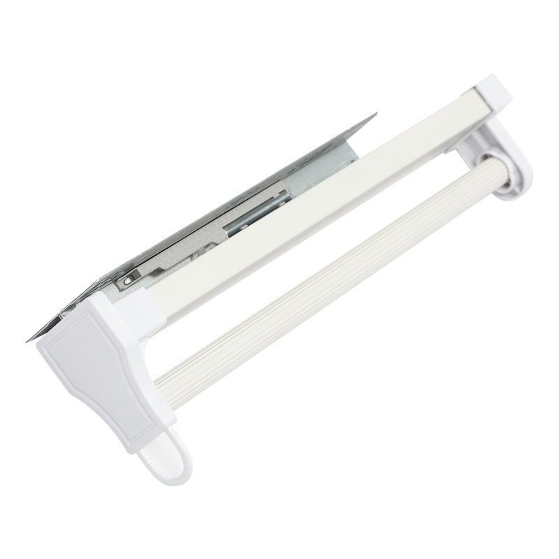 Albreda Pull-Out Closet Hanger Rod, White