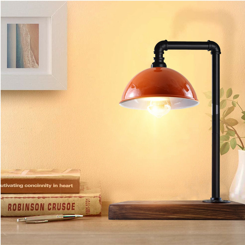 Saige Wood Desk Lamp, Yes