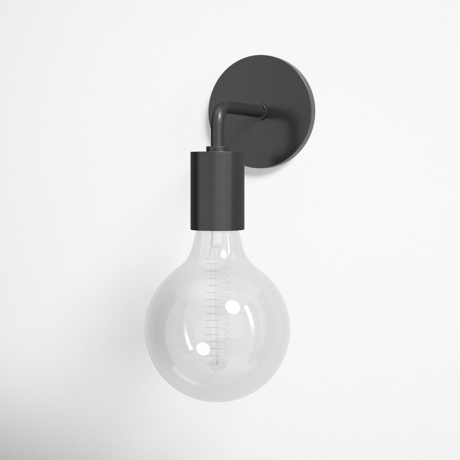 Henry Single Light Dimmable Armed Sconce, Old Bronze