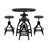 Kerome 5-piece Adjustable Round Bar Stool Set-102506921