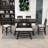 Damu 6 - Piece Dining Set, Dining Table with Storage Shelf and Bench and 4 Chairs-1664202797-1664202802