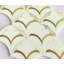 Water Jet 14" x 13" Marble Mosaic Tile