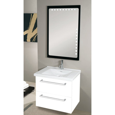 Fly 27.7'' Single Bathroom Vanity with Ceramic Top
