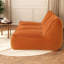 Canapé moderne en velours côtelé orange comprimé, 135 x 99 x 66 cm, canapé confortable pour la maison-1525835384