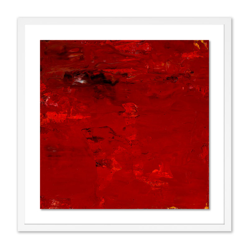 Glabrescent #3 Painting by Brad Ellis, White, 24" H x 24" W x 1.5" D