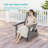 Glider Adirondack Chair with 3-Position Adjustable Backrest, Smooth Motion Chair for Patio, Wood-Like HDPE Outdoor Seating for Patio, Pool, and Yard-1491728892