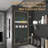 LED Cabinet Mirror with Defogging Function, Storage Rack and Hair Dryer Holder