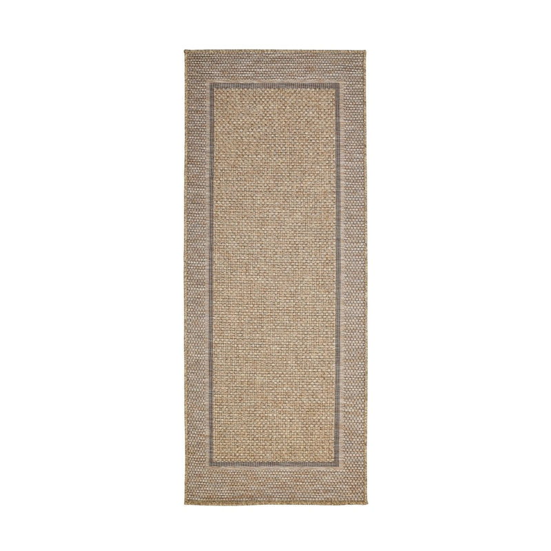SUMMER LATTE Striped Indoor / Outdoor Area Rug, Rectangle 80 x 200  cm