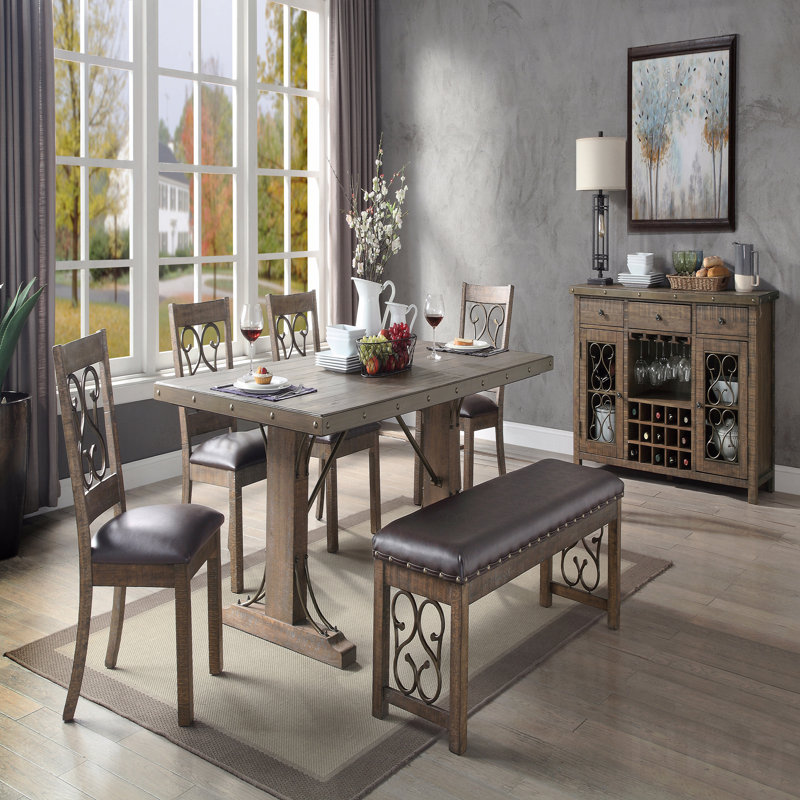 Banc en cuir synthétique Classic Classic, Gris
