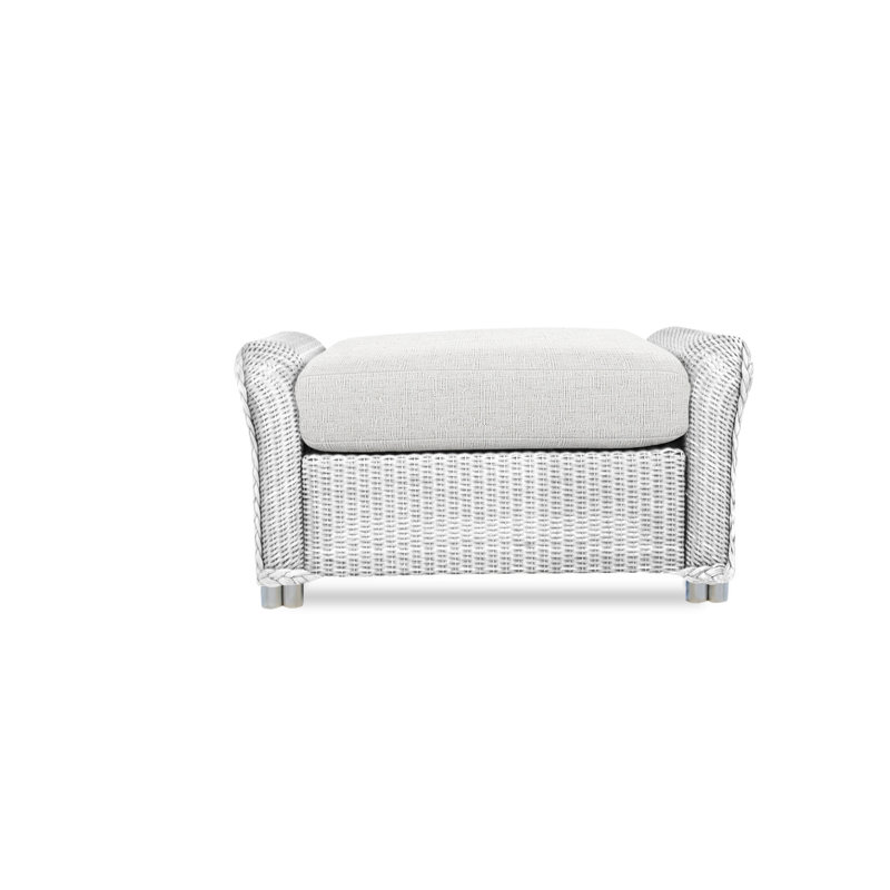 Reflections Outdoor Ottoman, Charlotte Sparrow, White