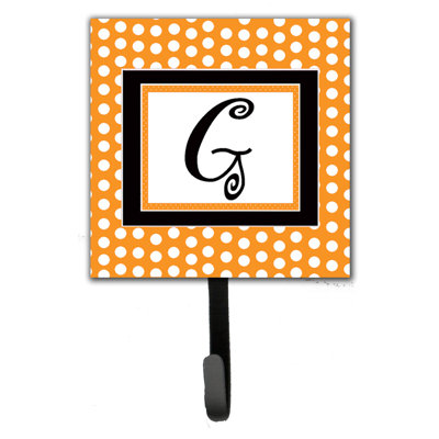 Porte-laisse coussin monogramme et crochet mural