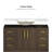 48"Dark Brown Bathroom Vanity. Abundant Storage Cabinet -2 Soft Close Doors And 9 Drawers-1673175627