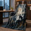 Jeté en laine Wolf Howling Moon-134290731