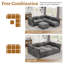Canapé modulaire surdimensionné à 6 places l 106,77 po Heffernan-433565946