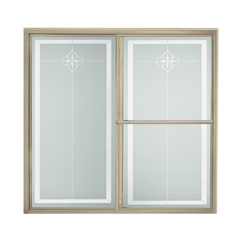 Porte de luxe Bypass 59,38 "x 56,25" Deluxe, Nickel