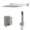 10" Pressure Balanced Rain Shower System With Handheld Spray