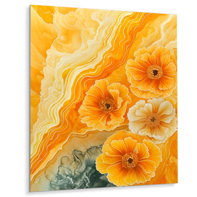 Œillets, fleurs sur une rivière Geode II