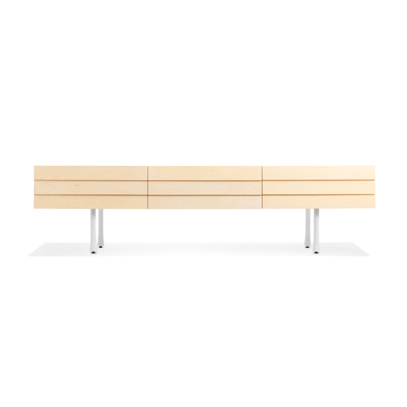 Lap 2 - Drawer Dresser, White/Whitewashed Maple