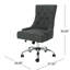 Chaise de bureau moderne en gris foncé, assise, pivotant et réglable
