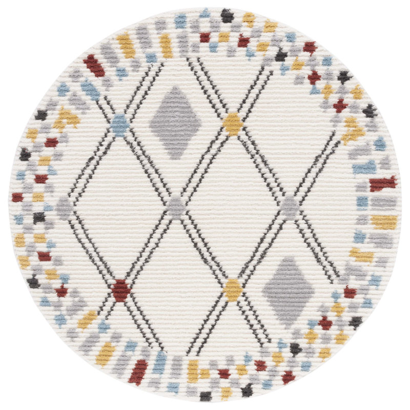 Kerrin Performance Southwestern Rug, Round 6'7"