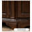 Retro Style Solid Wood Curved Sideboard-2052117141