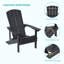 Chaise Adirondack en plastique Yonds-1983851472