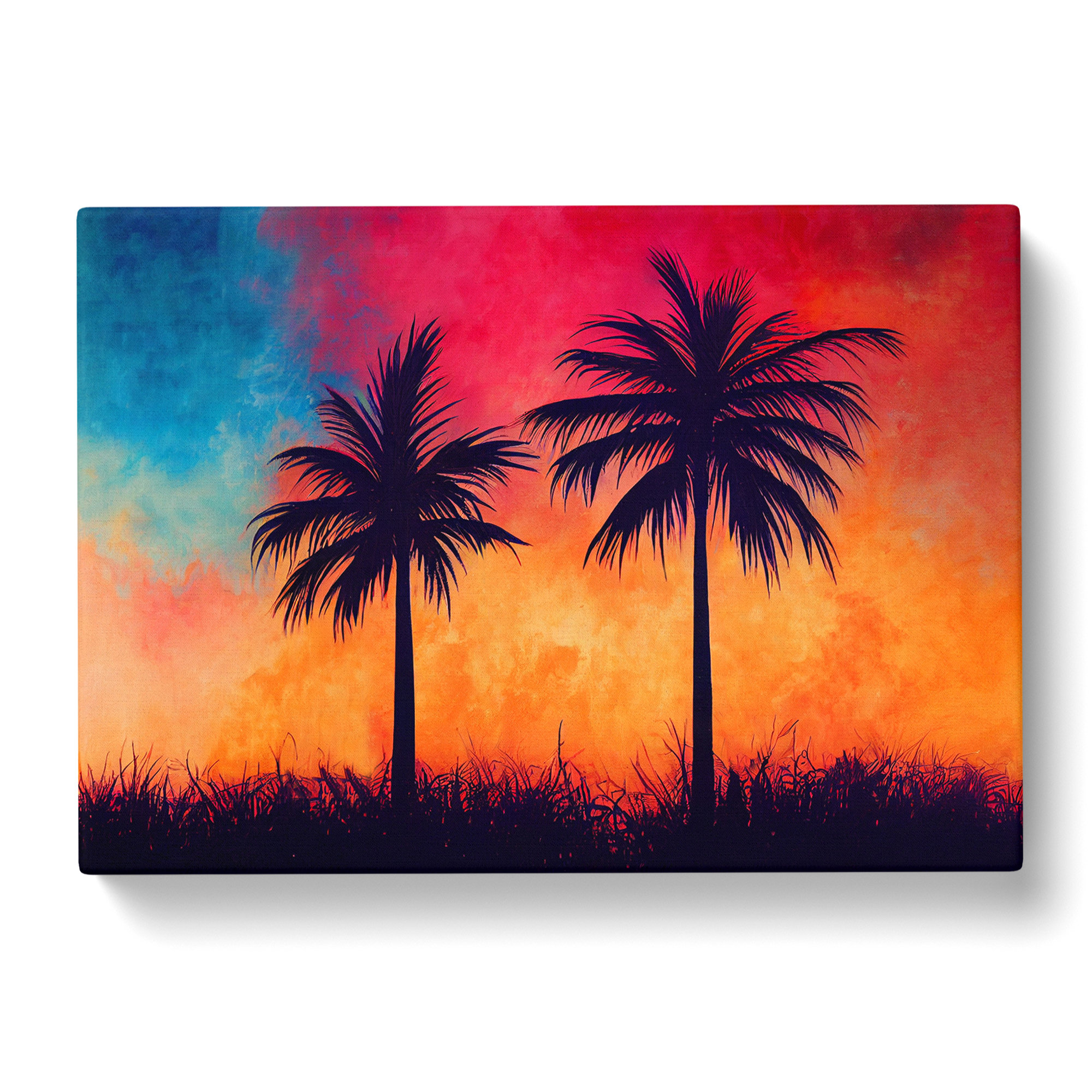 17 Stories Fearless Palm Trees - Wrapped Canvas Painting | Wayfair.co.uk
