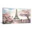 Paysage urbain «Eiffel avec fleurs roses», peinture-35109229-35109233