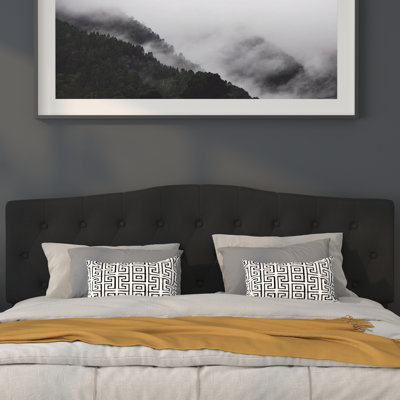 Ciriaca Arched Button Tufted Upholstered Headboard