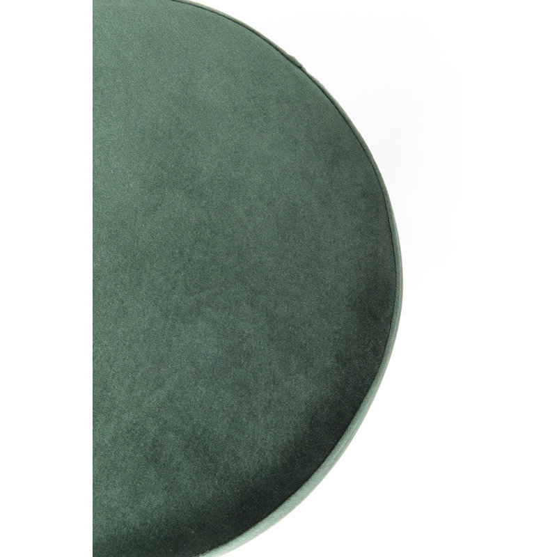 Stool Cherry Brass Ø35cm, Dark green