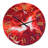 Red and White Marble Ripples - Modern Wall Clock-1577653605