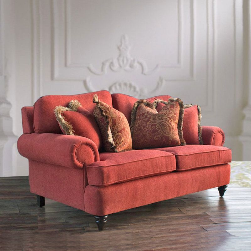 Canapé Creative en tissu rouge