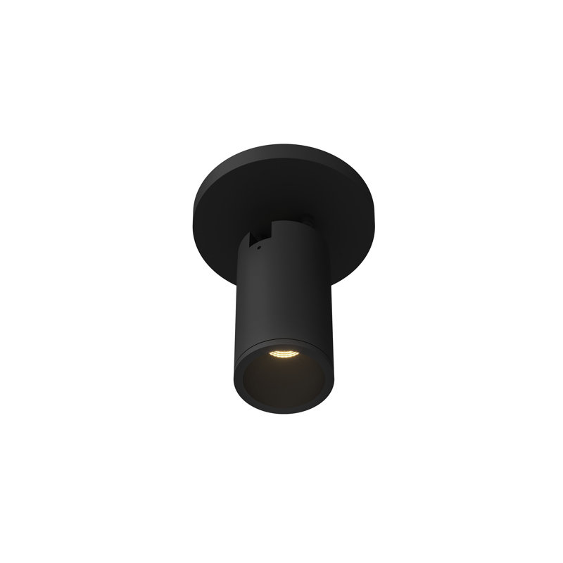 Lorna 1 - Light LED Flush Mount, Black, 6.13" H x 4.38" W x 4.38" D, 8 W