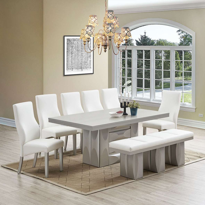 Icelean 8 - Person Dining Set