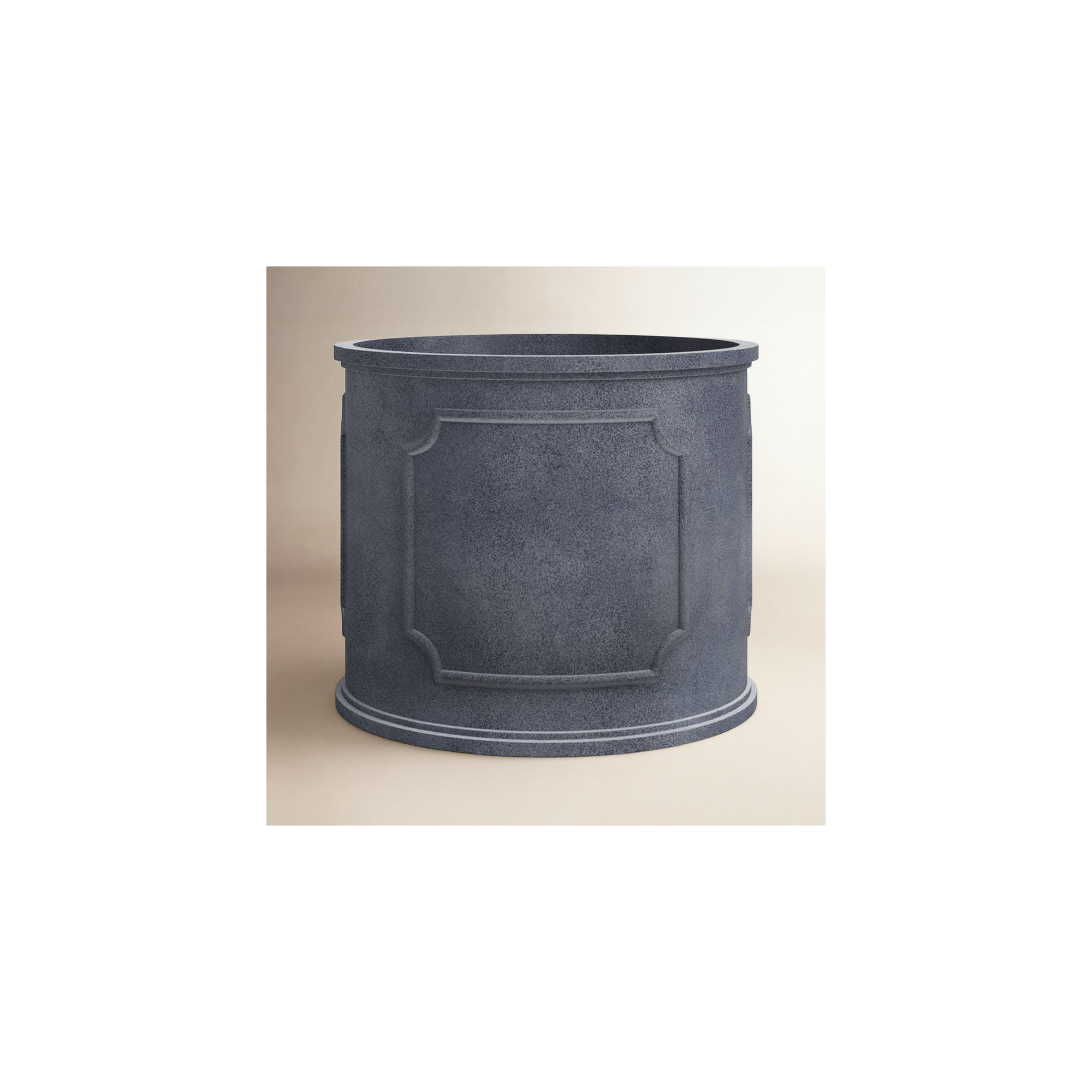 Dyer Handmade Pot Planter, Lead Lite, 11" H x 12.5" W x 12.5" D