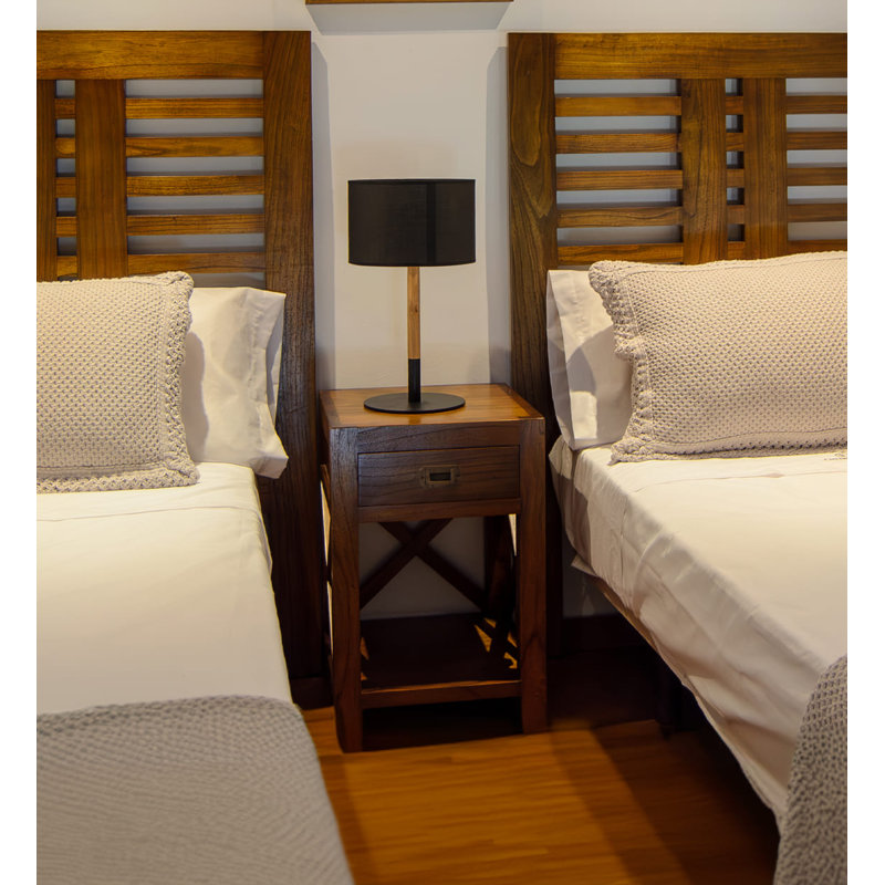 Guildhall 40cm W Solid Wood Bedside Table