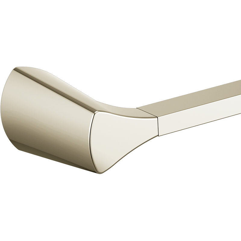 Zura 18" Wall Mounted Towel Bar, Polished Nickel