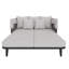 146cm Wide Curved Steel Patio Daybed