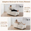 Méridienne confortable de 35 po avec rangement, très grand fauteuil de lecture à dossier réglable et siège inclinable rembourré à nuage profond pour la chambre à coucher, le salon et le salon-624383242