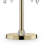 Norwood 32.5" Tall Metal Table Lamp "Aurora" with Brass Gold finish and Crystal Accents