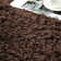 Non-Slip Brown Shaggy Rug/Carpet
