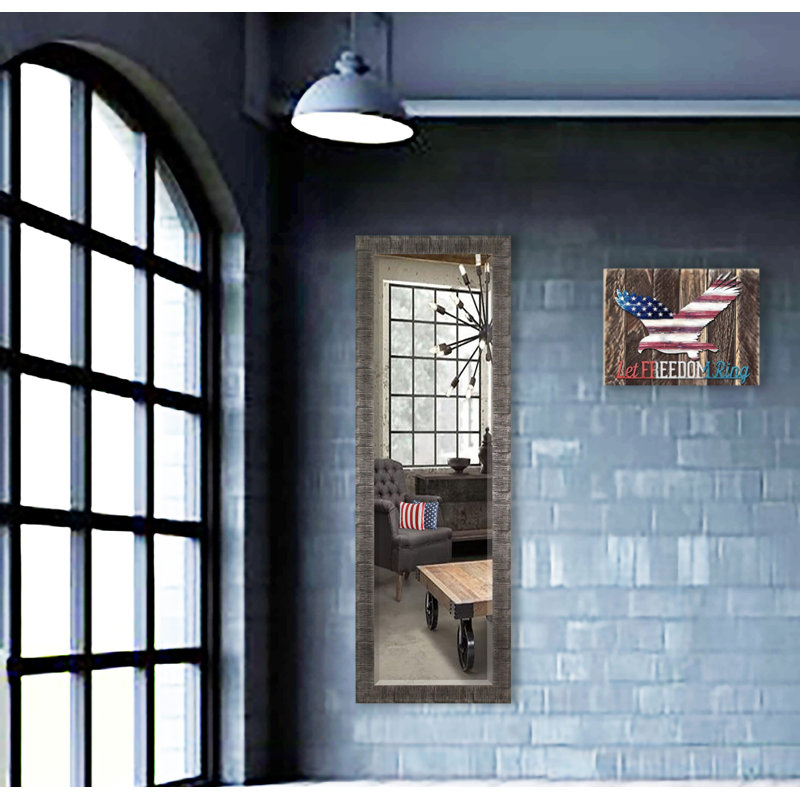 Miroir mural Denver, Argent, H 69 po x l 28,5 po