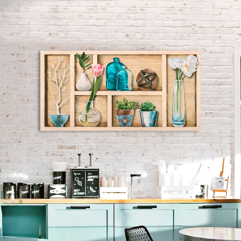 2DO5906 Sbabby-Chic: Collection De Memoires I by Elena Dolci - Wrapped Canvas Print, 60cm H x 120cm W x 4cm D