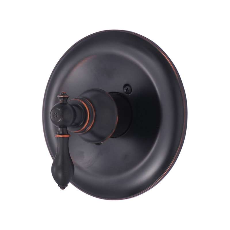 Kree Signature Shower Trim System: 5" Round Shower Head, Single Handle Set, Tub Spout & Rough-in Valve Included - Oil Rubbed Bronze
