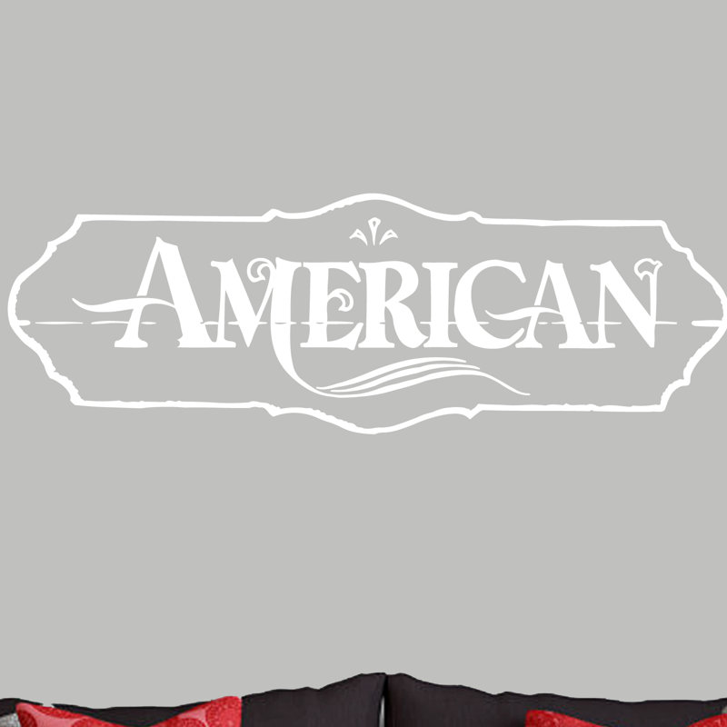 Décalcomanie murale american Flemings, Blanc