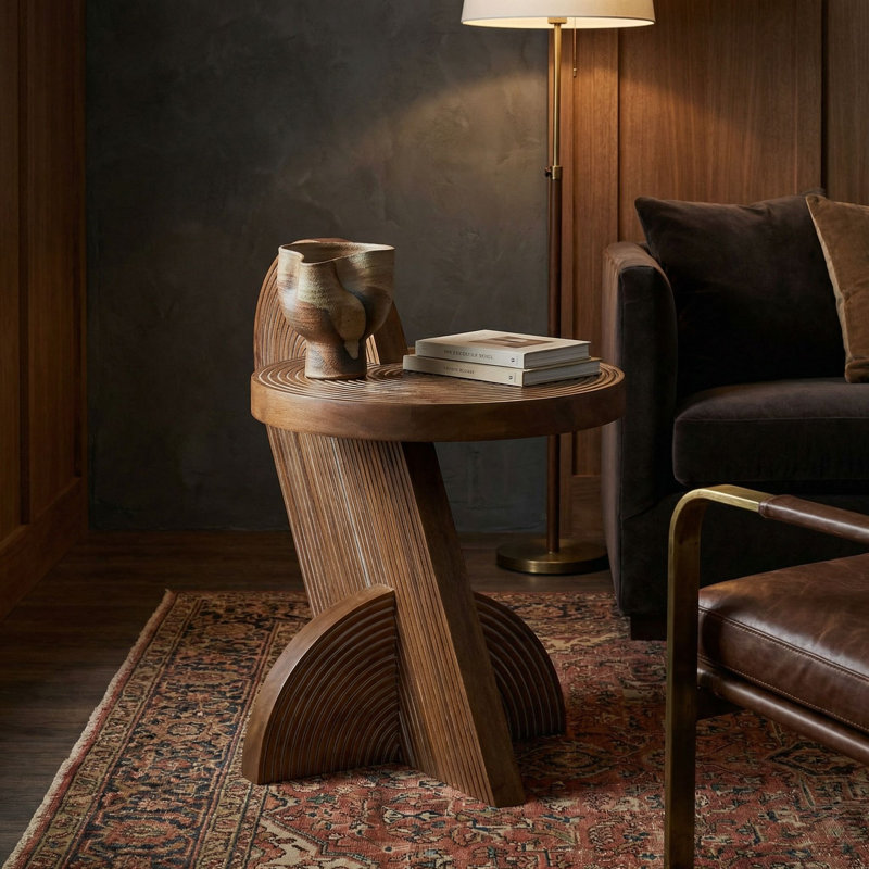 Solid Wood End Table