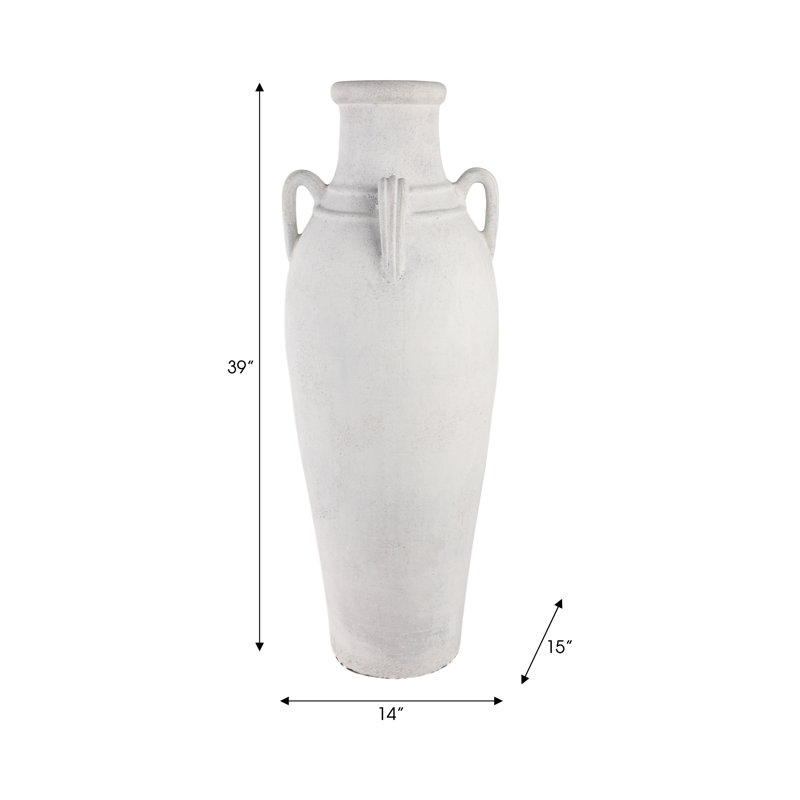 Handmade Clay Floor Vase