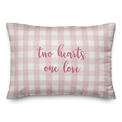  Two Hearts One Love Throw Pillow